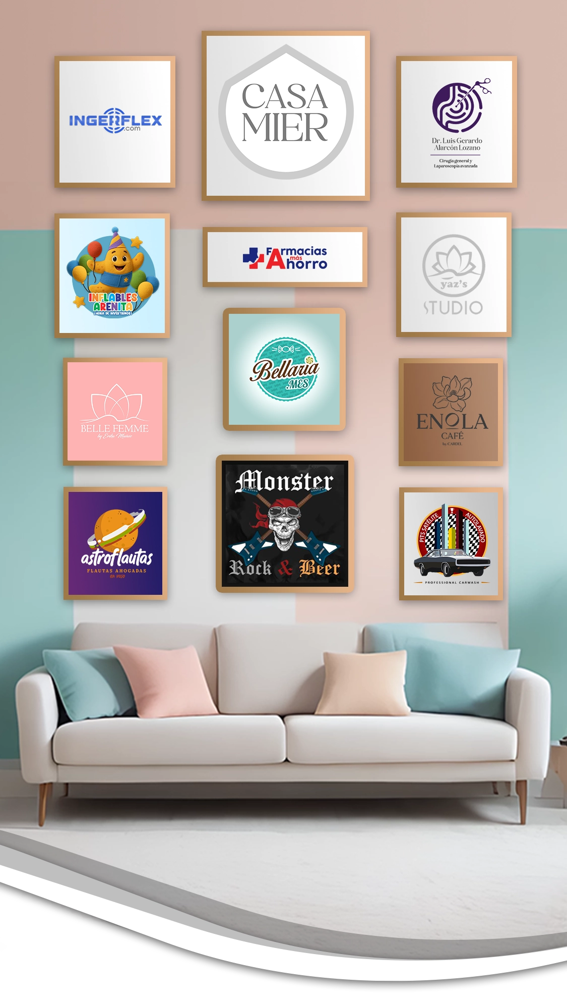 DISEÑO DE LOGOTIPOS Y BRANDING CASA MIER